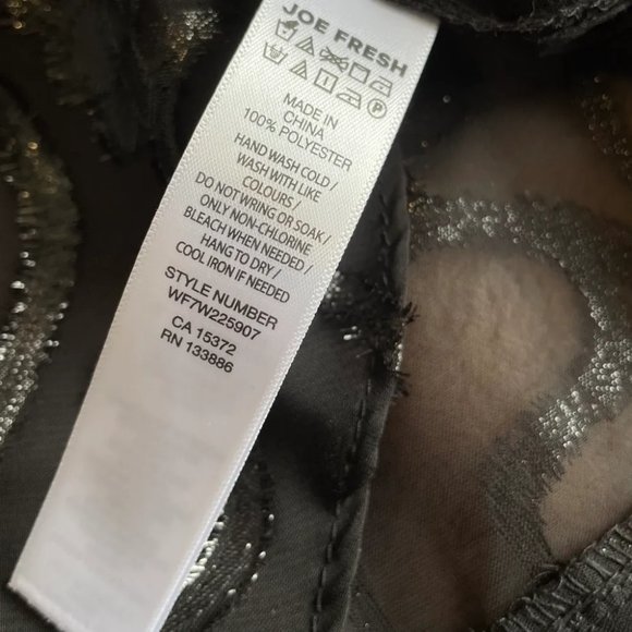 Sheer Black Top NWT Size Large - Picture 4 of 4